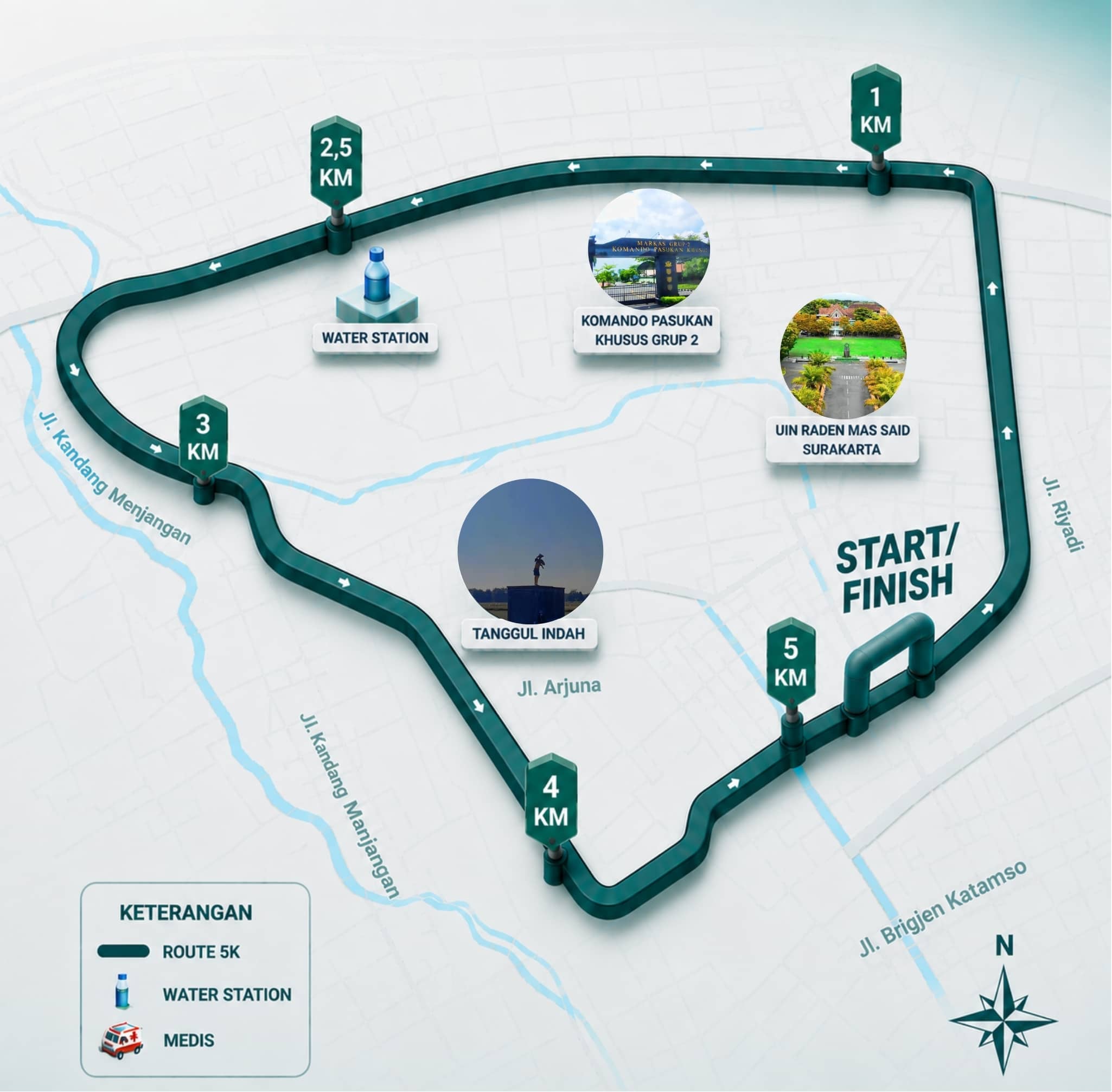 Peta Rute Lomba SAID RUN 2026